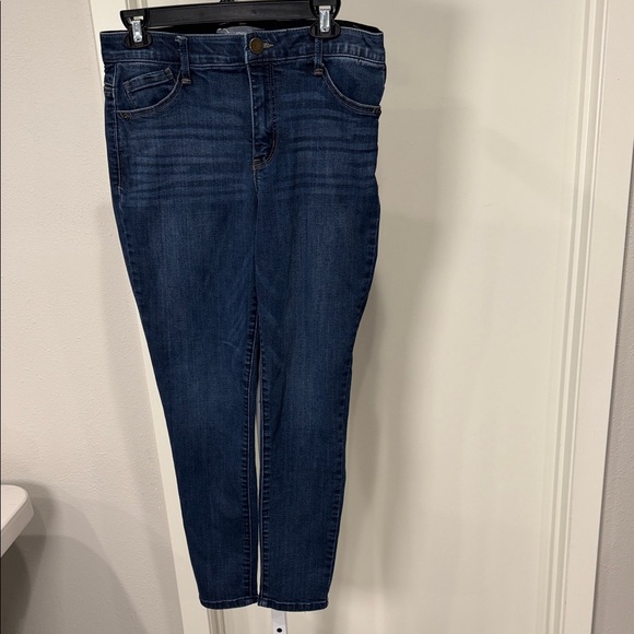 Wit & Wisdom Ab-Solution Dark Blue Skinny Jeans Size 8 - Picture 3 of 11
